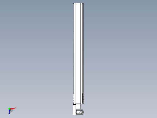 皮带直线轴半封闭可选导轨TPA-HNB-175D-140-L1450-ML-Y-P75-N3俯视缩略图