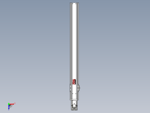 日规模组半封闭丝杆TPA-HNR-85S-1610C-L750-M-C-P20-N3俯视缩略图