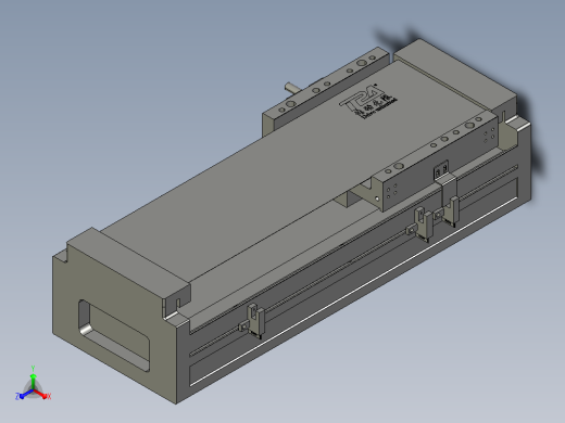 直驱直线电机轴TPA-LNP3-140-55C2-1-L180-3-C-10-N3正等轴测缩略图
