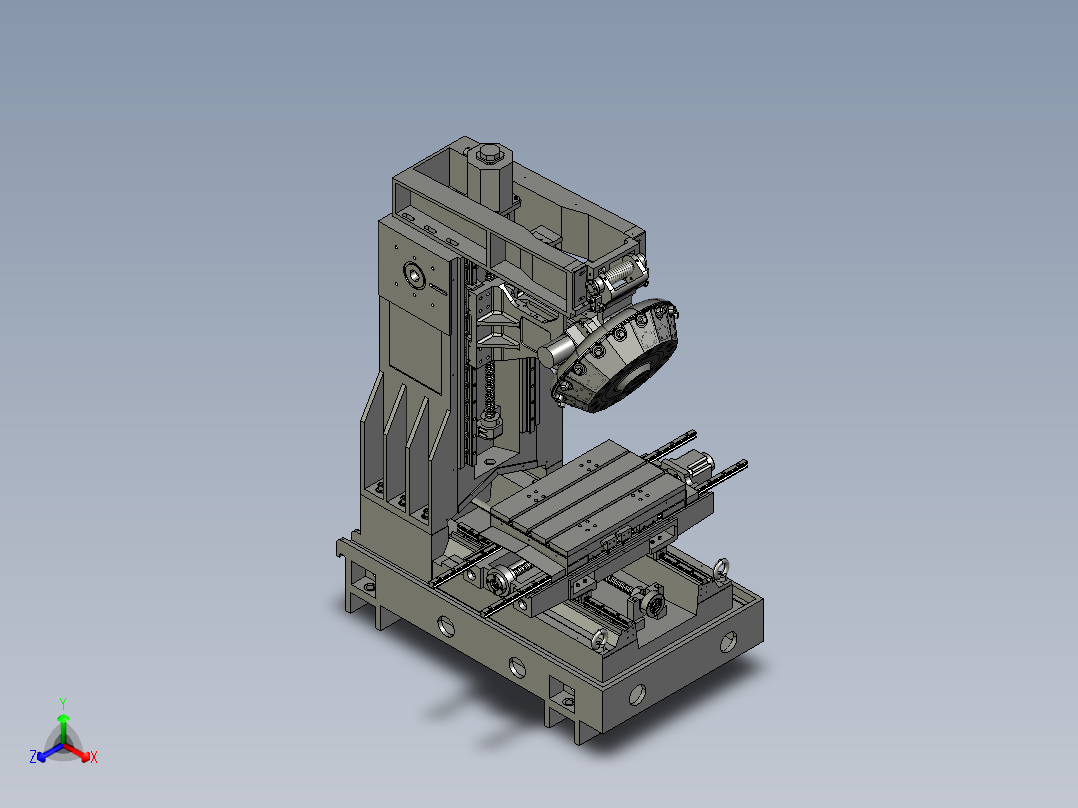立式数控加工中心钻铣床