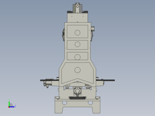 立式数控加工中心钻铣床左视缩略图