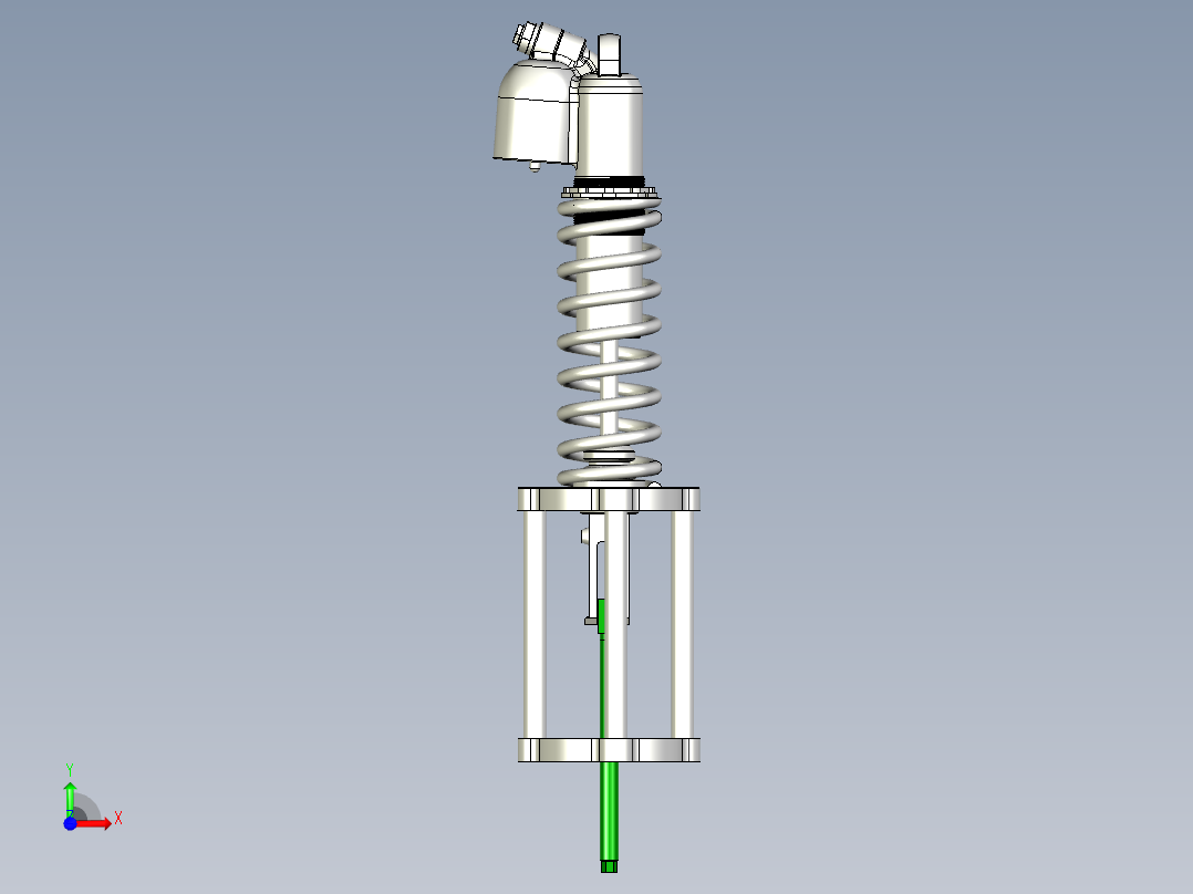 减震器3D数模前视图