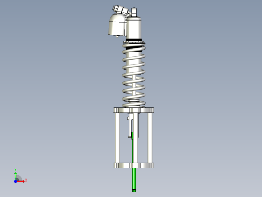 减震器3D数模前视缩略图