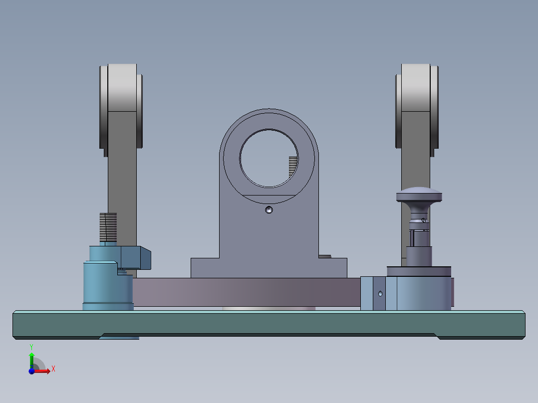 毕业设计钻镗工装夹具设计及工艺卡片前视图