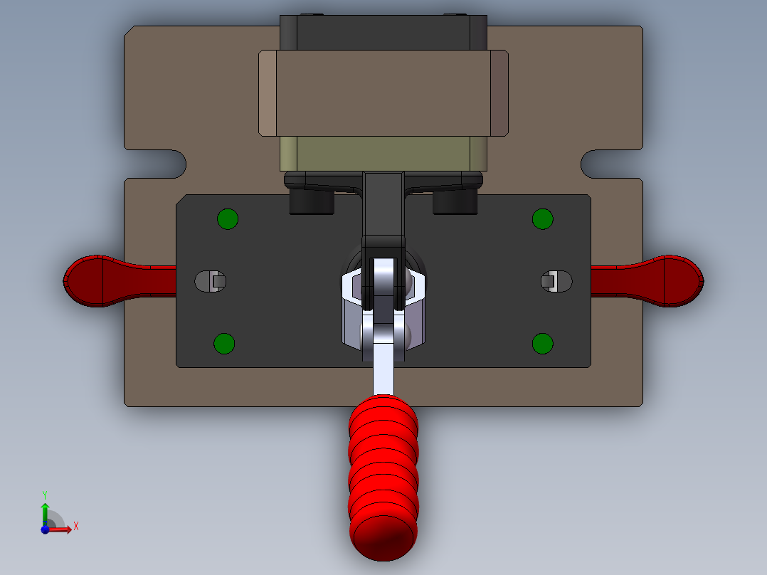 BC41 LOGO 落料焊接复合治具前视图