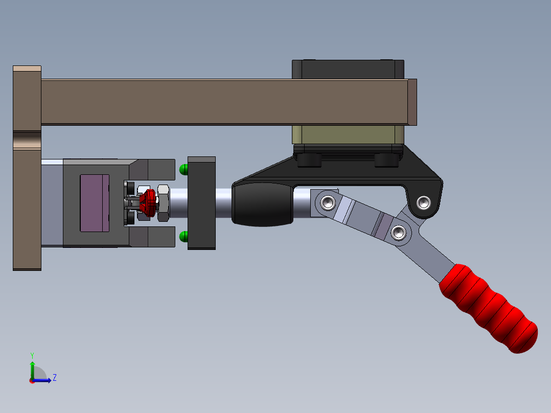 BC41 LOGO 落料焊接复合治具左视图