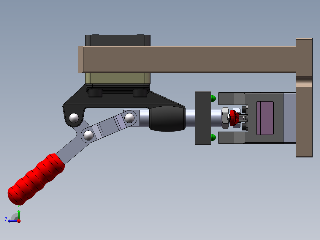 BC41 LOGO 落料焊接复合治具右视图