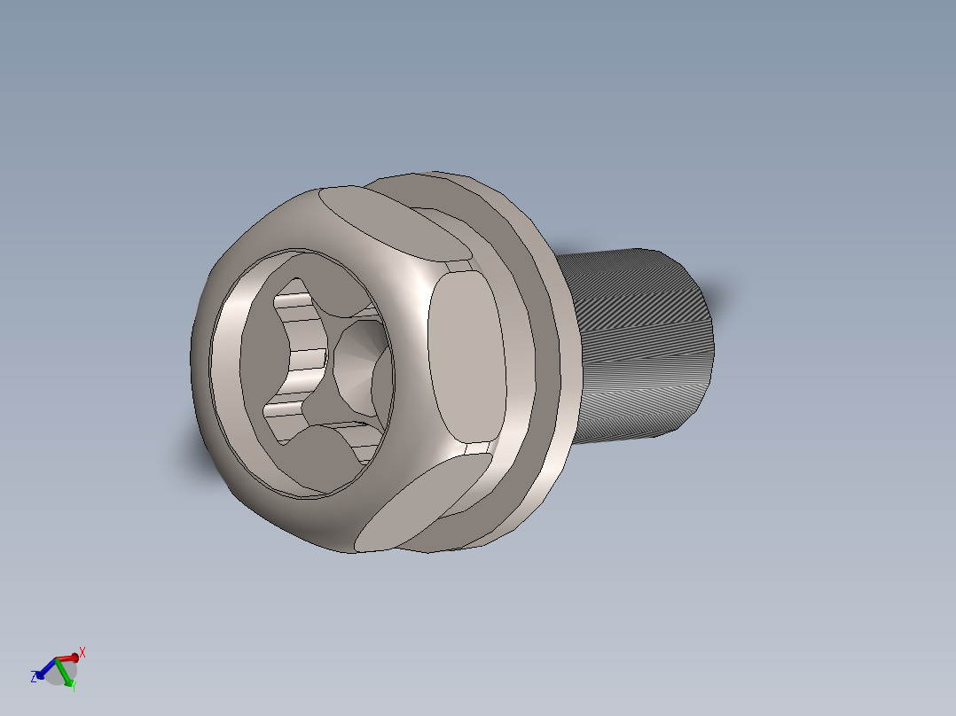 M4外六角十字三组合螺丝