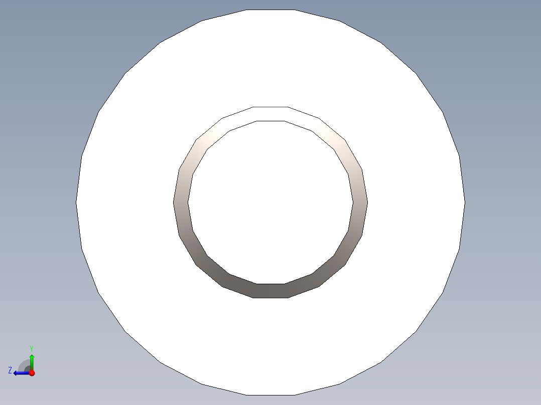 M4外六角十字三组合螺丝右视图