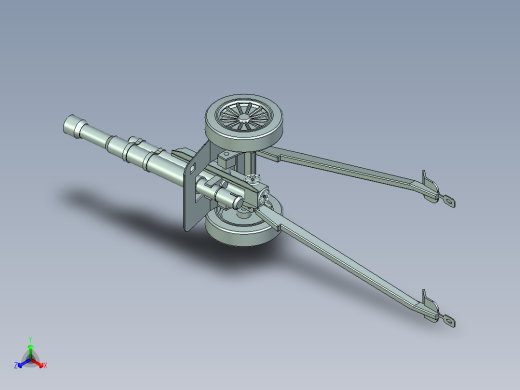 野战炮建模模型