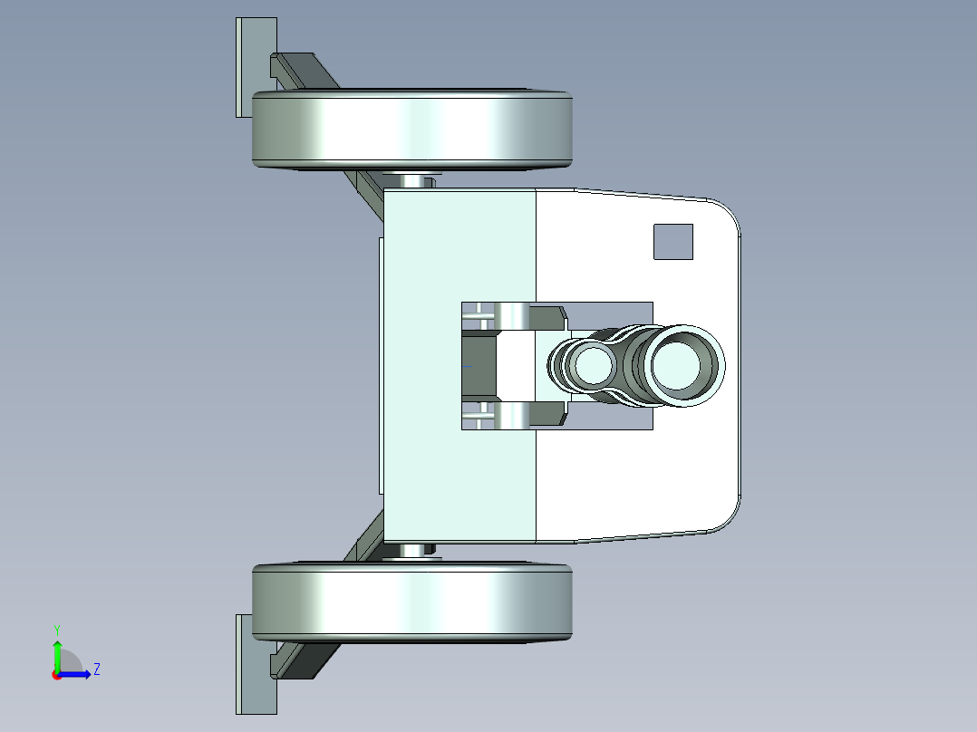 野战炮建模模型左视图