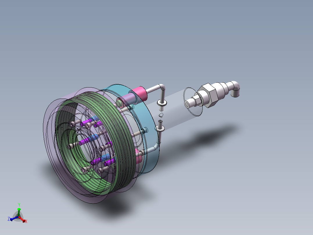 Q035-一种新型液压控制多片式摩擦离合器设计【三维SolidWorks】