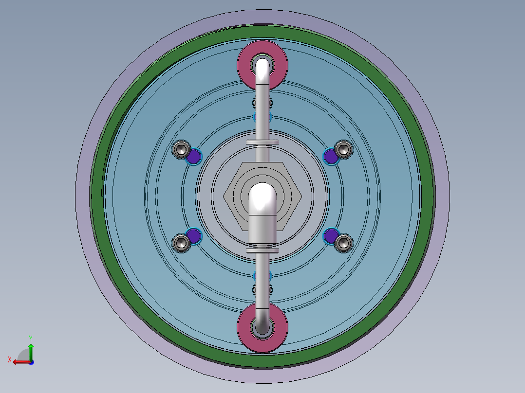 Q035-一种新型液压控制多片式摩擦离合器设计【三维SolidWorks】后视图