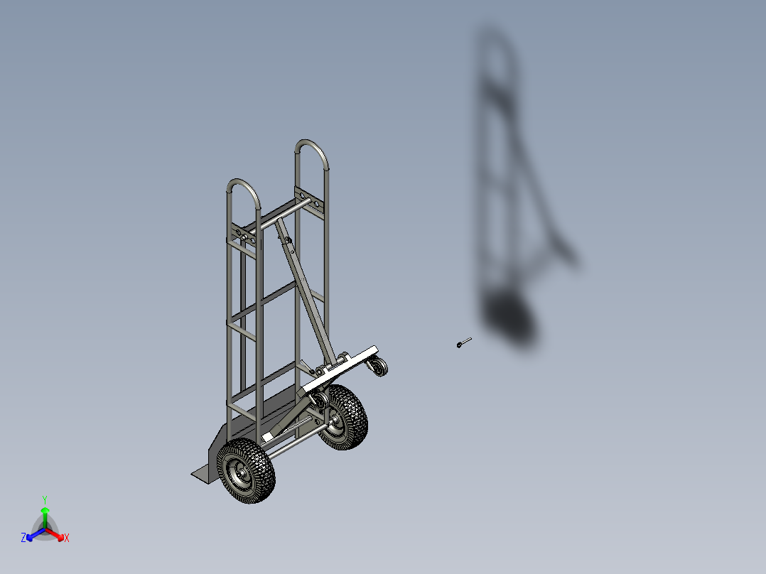 行李手推车模型