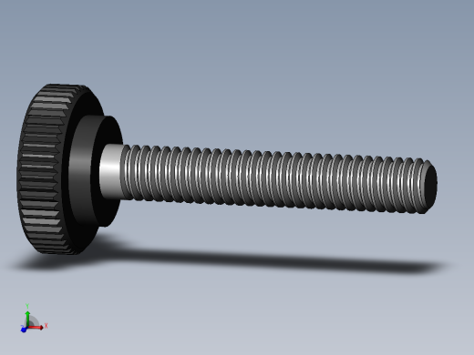 滚花旋钮-Knurled Knob 8-32x0.5x1.SLDPRT