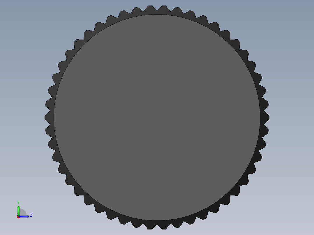 滚花旋钮-Knurled Knob 8-32x0.5x1.SLDPRT左视图