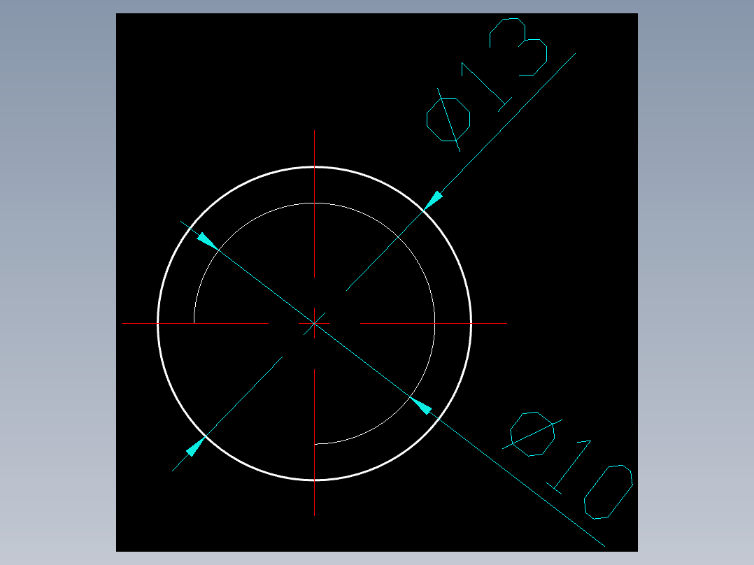 CAD格式机械制图二维100例练习-11 外螺纹