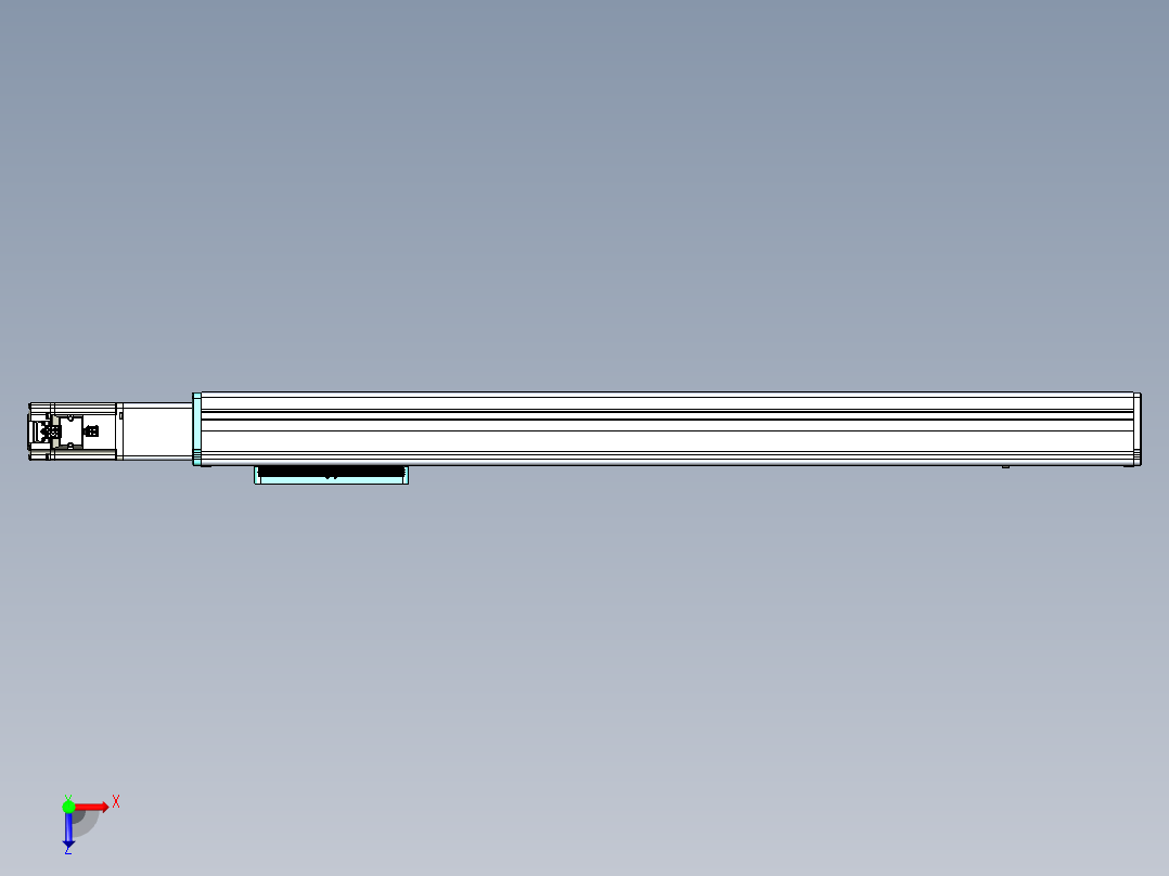 威洛博VC丝杆传动-无尘环境VC14-Lxx-C-S700-BC-ZP40-C3俯视图
