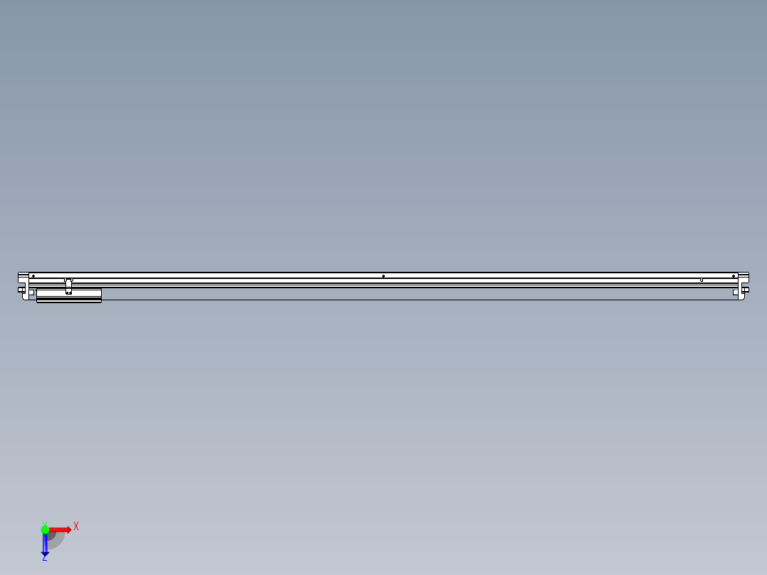 威洛博VL系列直线电机模组-VL22H3-S2050俯视图