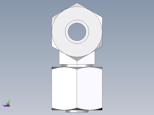 卡套式工业通用硬管接头EO_Swivel_nut_branch_tee_ET08ZLCF右视缩略图