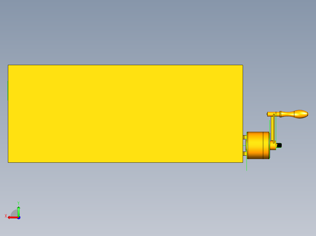 基于PLC智能仓储货架储物台自动翻转电控系统设计后视图