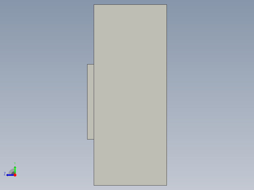 对开门冰箱右视图