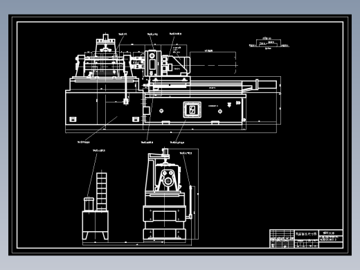 组合机床总装图 毕业设计