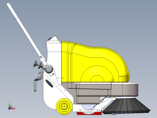 电动手推清扫车前视缩略图