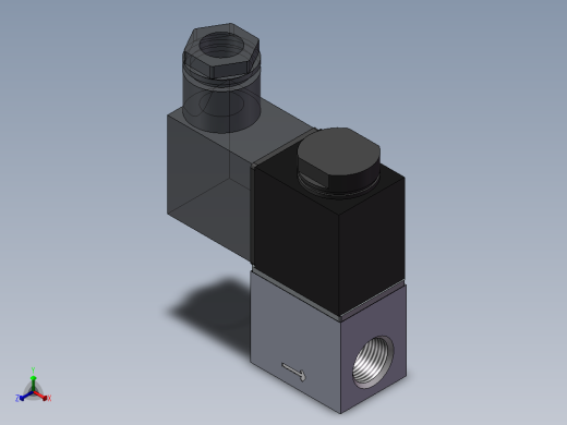 佳尔灵电磁阀正等轴测缩略图