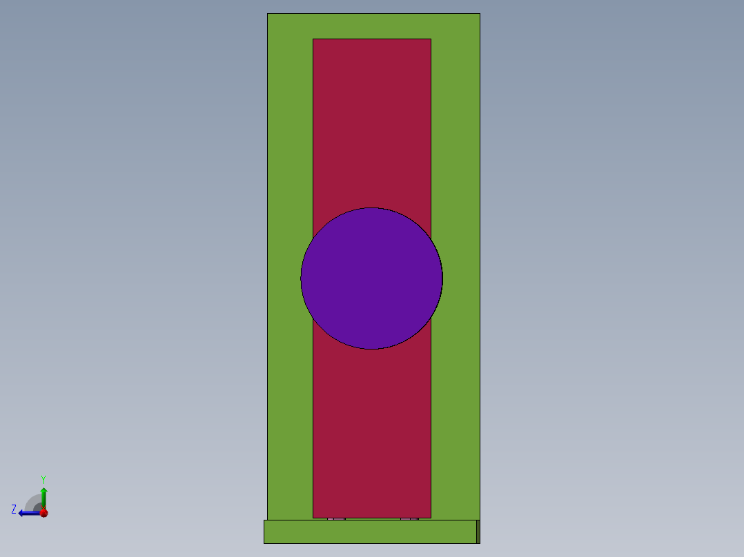 杠杆(一)加工工艺及铣22槽夹具设计[三维SW]带完整工序卡设计资料右视图