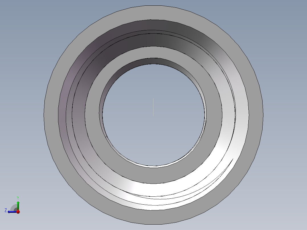管箍-异径有边 DN15-DN8右视图