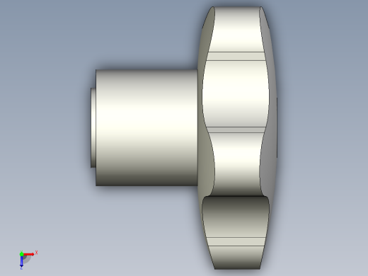 星型把手VC.254-3D多系列多零件图纸模型俯视缩略图