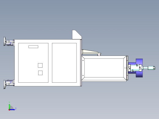 侧面自动热熔螺母机左视缩略图