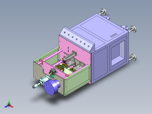 侧面自动热熔螺母机正等轴测缩略图