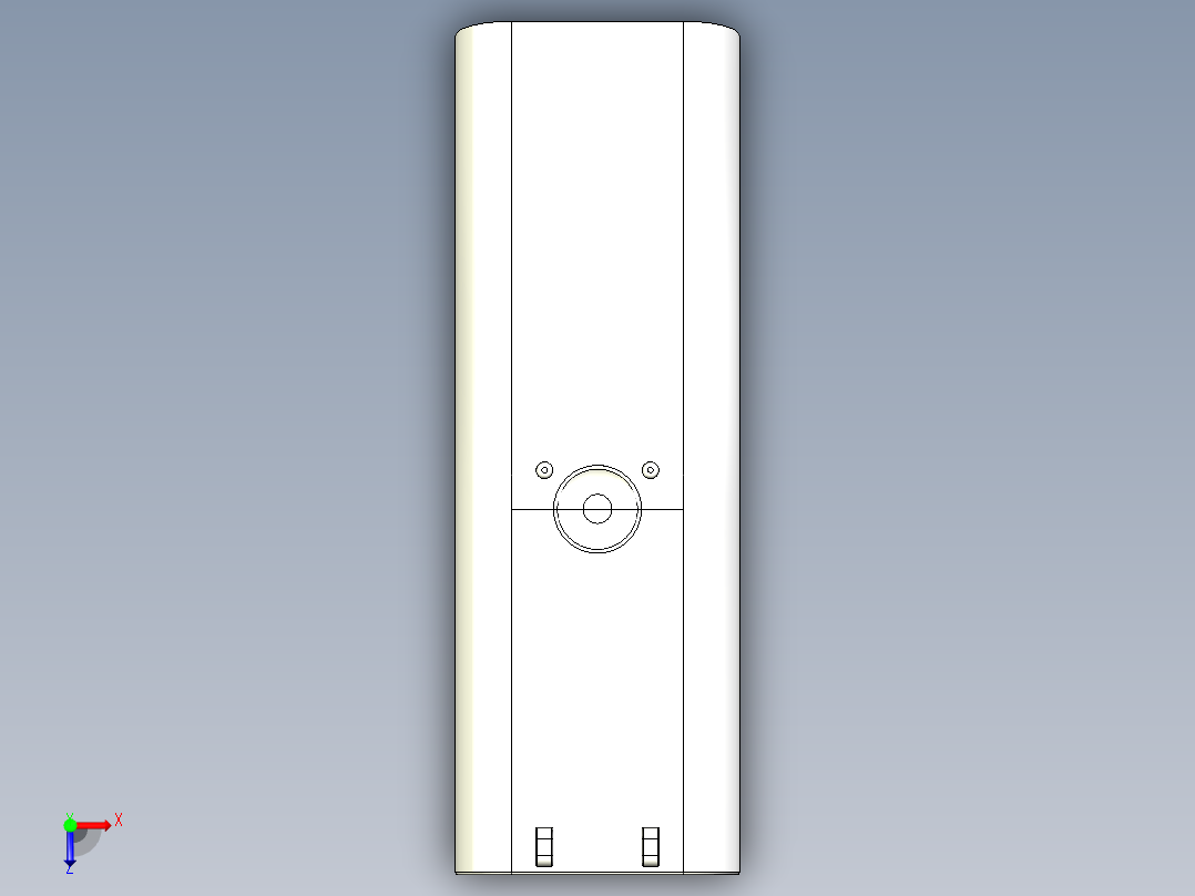 空调遥控器俯视图