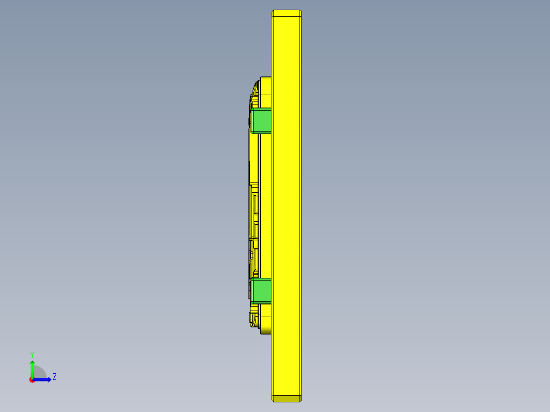 TX201-d-笔记本CNC工装夹具三维模型CNC1左视图