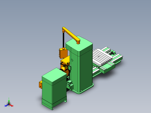 Milling Machine 2620В铣床step正等轴测缩略图