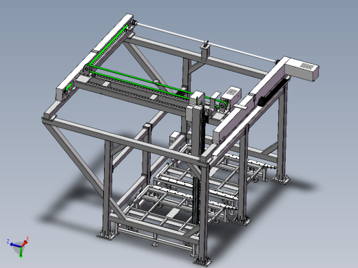 底托自动上线设备（sw18可编辑+工程图+bom）