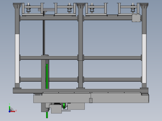 底托自动上线设备（sw18可编辑+工程图+bom）前视缩略图