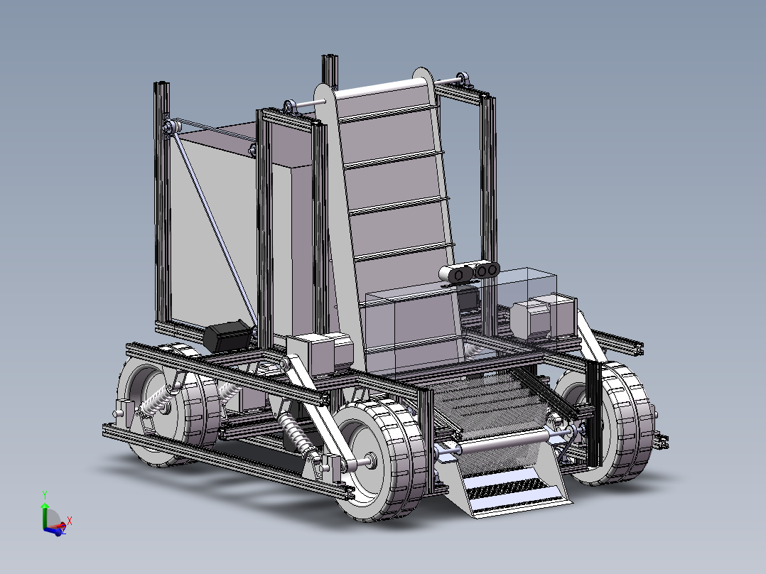 沙滩垃圾自动清理车sw16可编辑