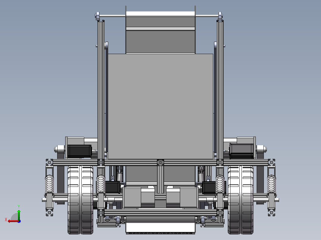 沙滩垃圾自动清理车sw16可编辑后视图
