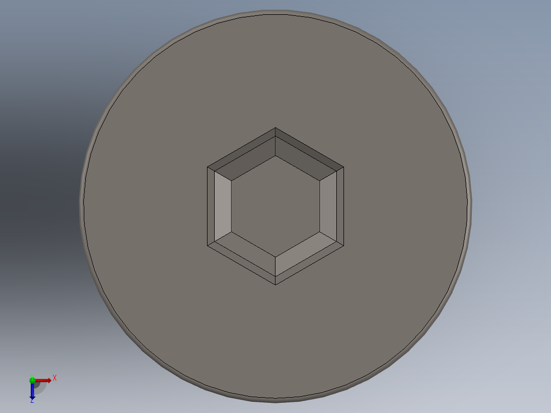 Screw_ISO_10642_M4x60_A2.SLDPRT俯视图