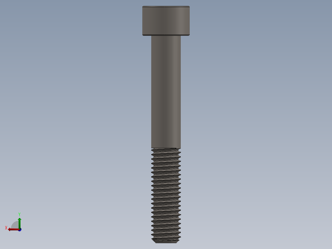 Screw_DIN_912_M10x70_A2.SLDPRT公制内六角螺钉后视图