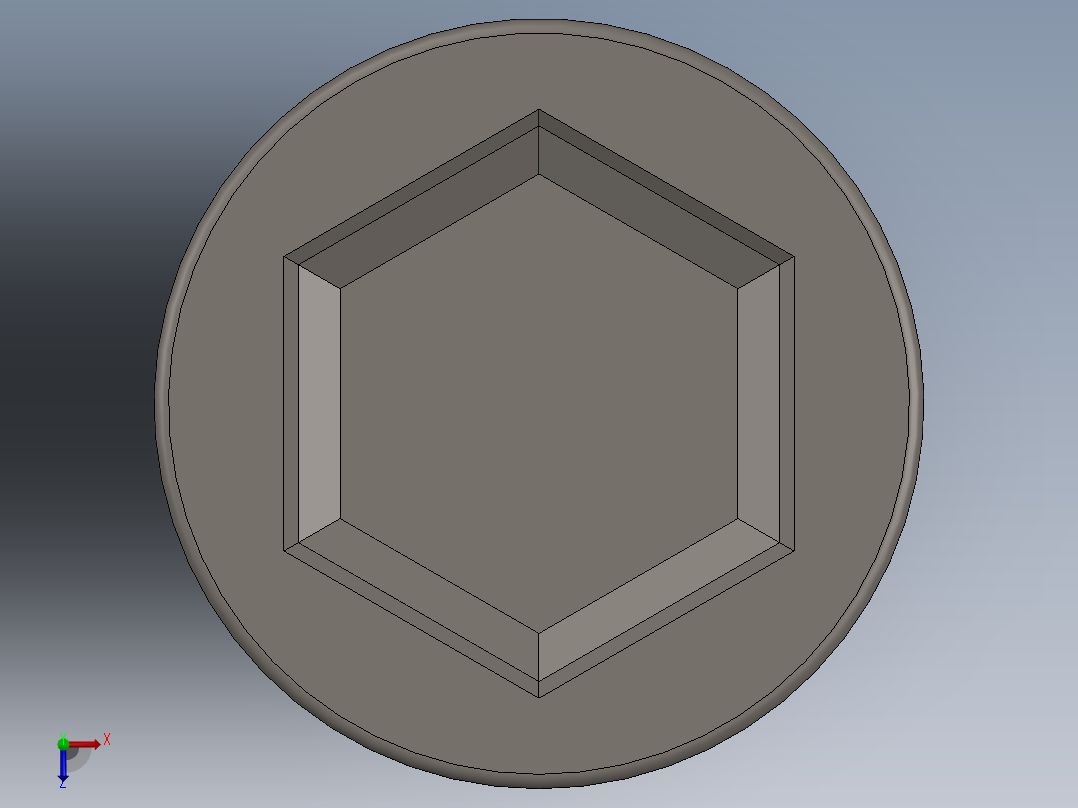 Screw_DIN_912_M10x70_A2.SLDPRT公制内六角螺钉俯视图