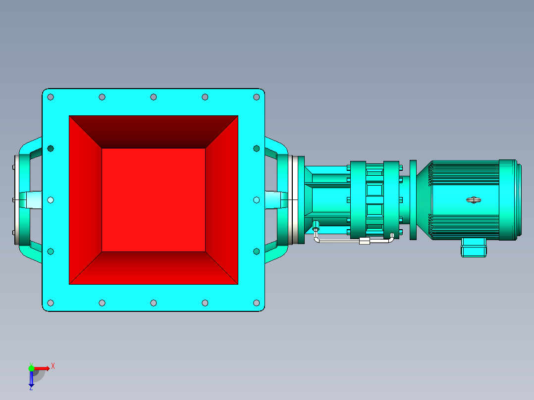 卸料器YJD-HX系列 16款俯视图