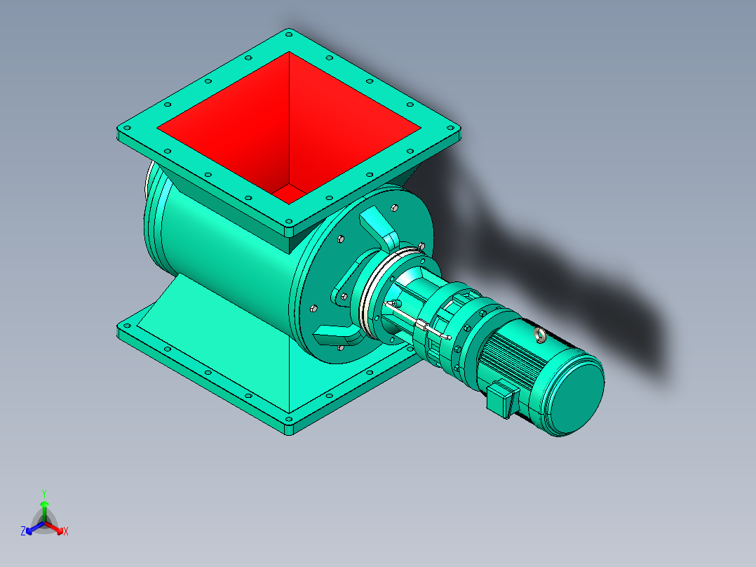 卸料器YJD-HX系列 16款正等轴测图