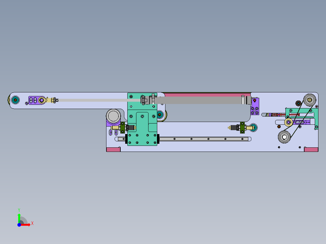小型伸缩皮带前视图