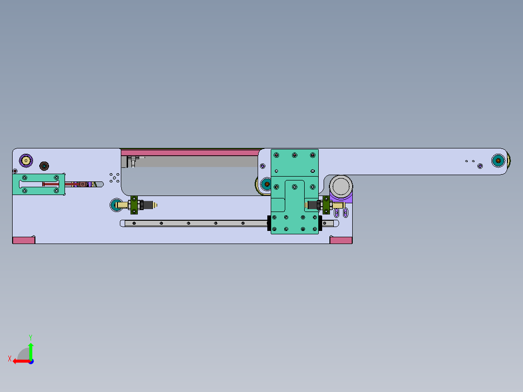 小型伸缩皮带后视图
