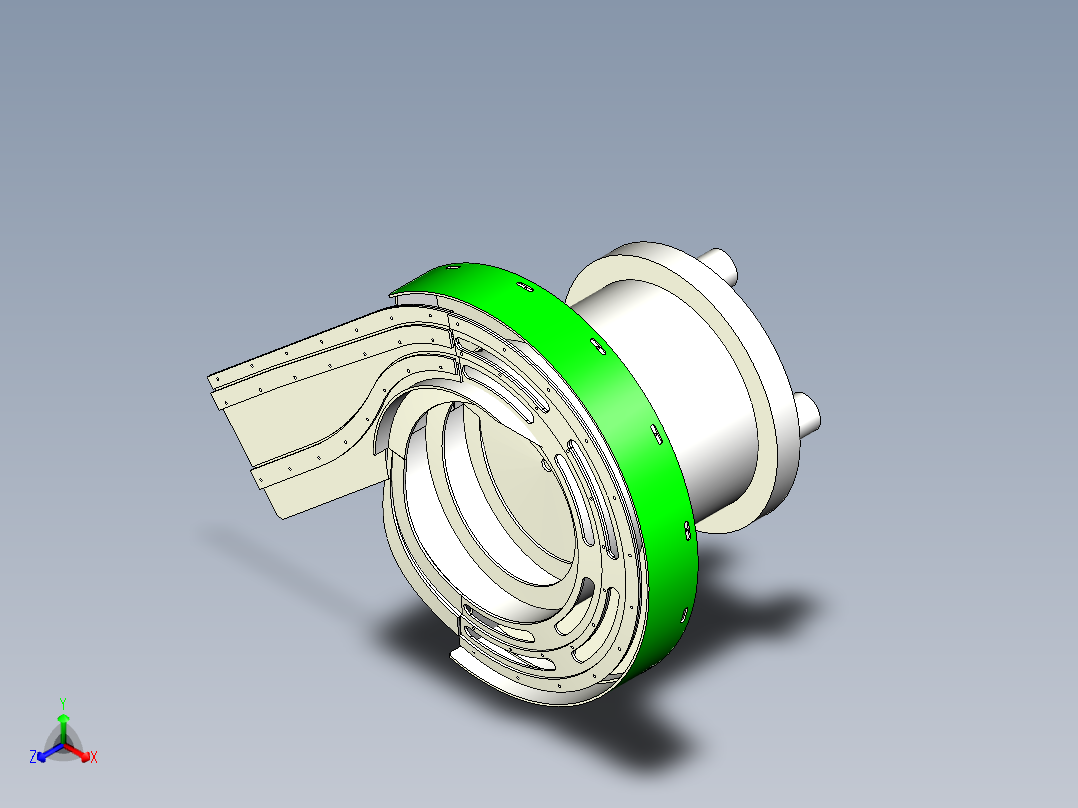 螺母振动盘正等轴测图