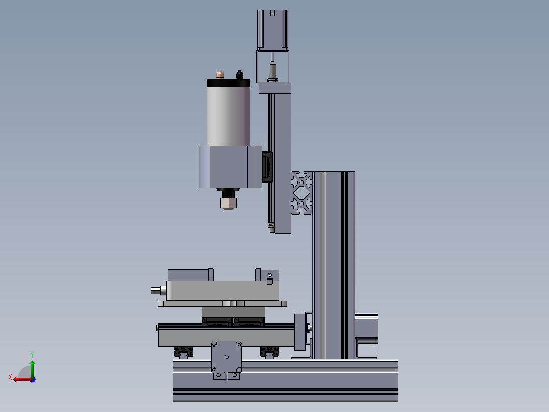 雕刻机(THK直线导轨和滑块)后视图